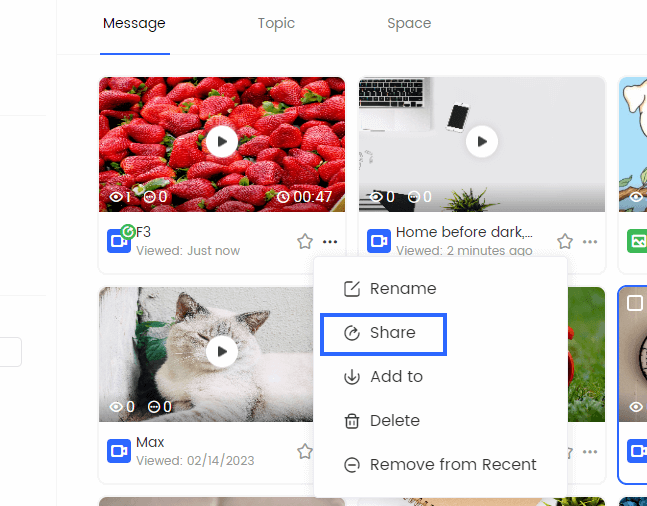 Choose Share Option