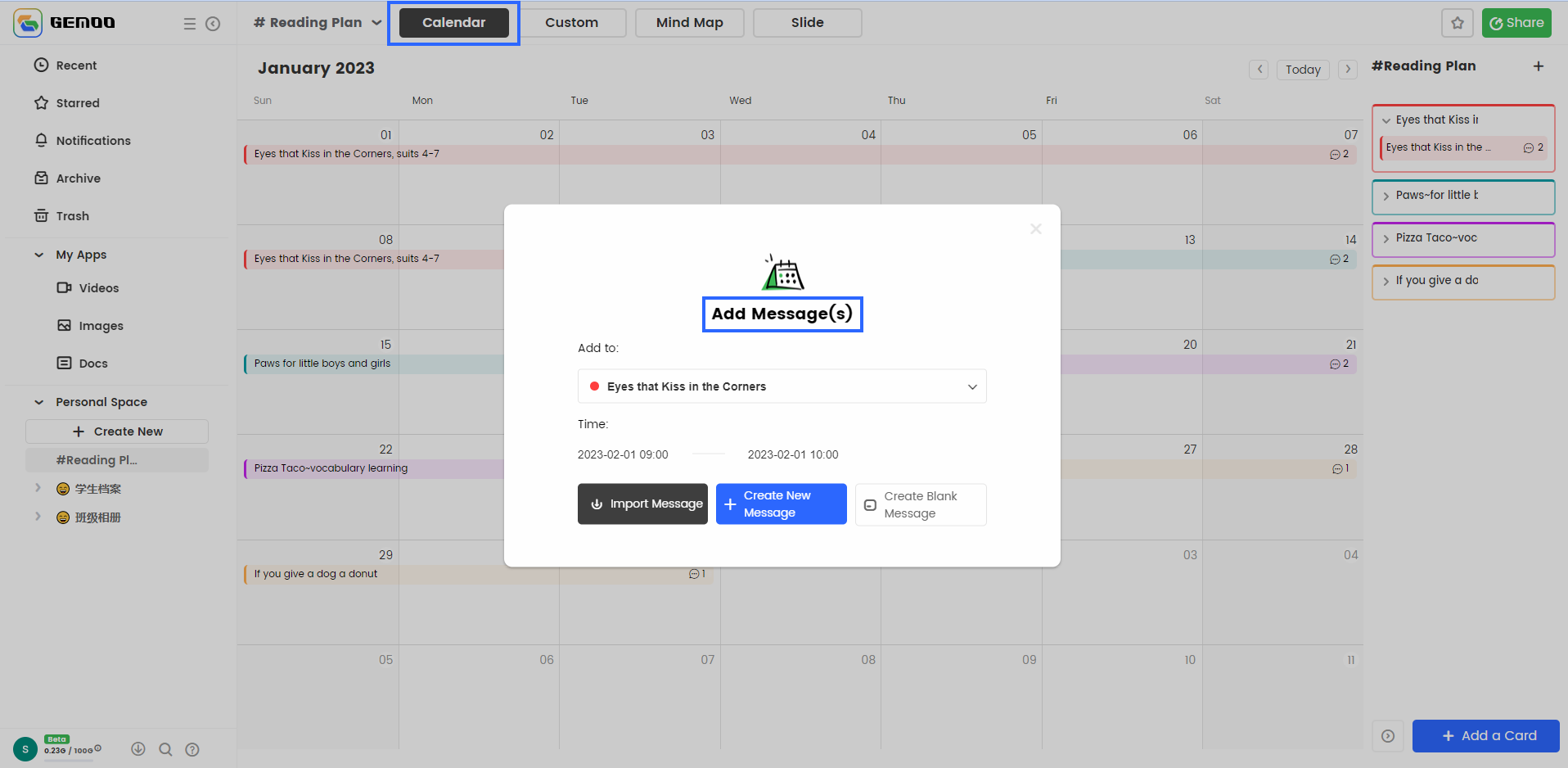 Create a Message