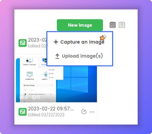 Create an Image in Two Ways