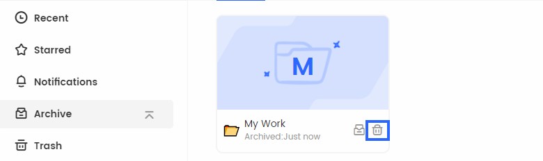 Delete The Archive