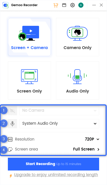 The Interface of the Settings Details