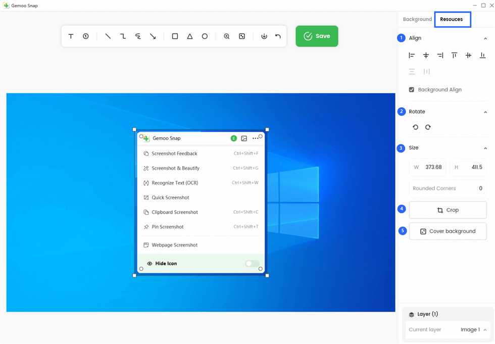The Right Toolbar Interface
