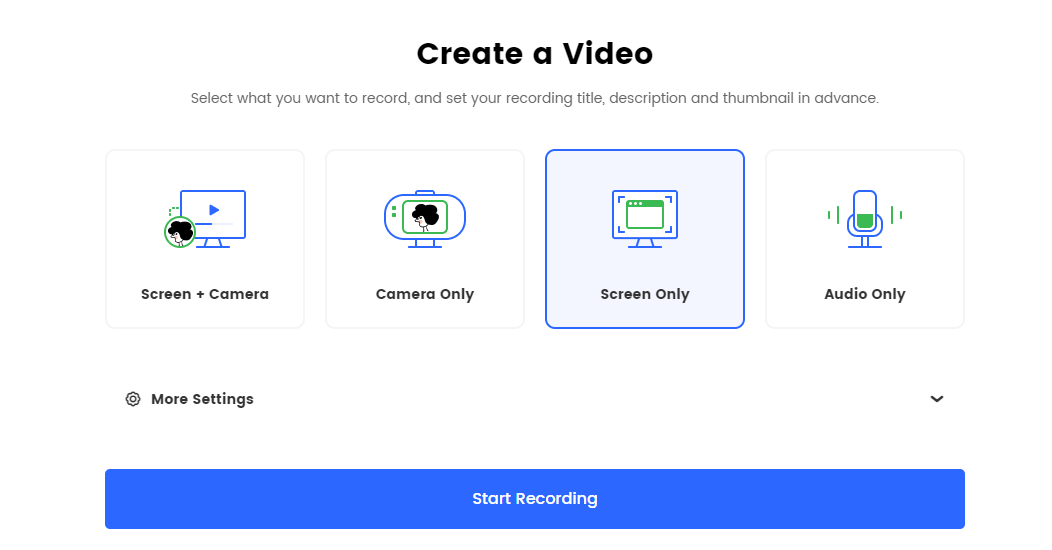 Start Recording Your Screen