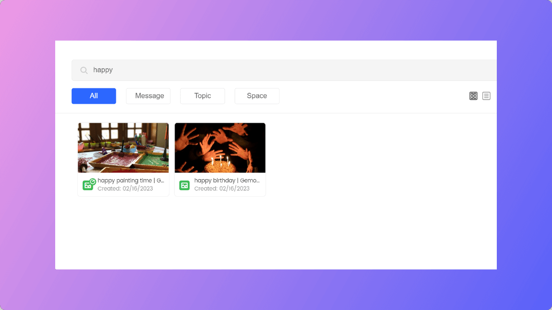 Search Interface