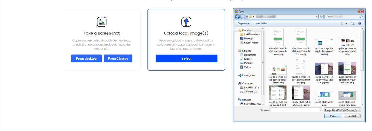 Upload Local Images