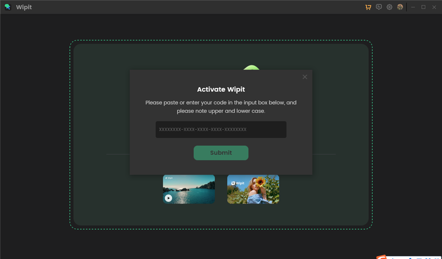 Submit the Activation Code