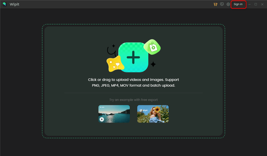 Sign in to Wipit Account