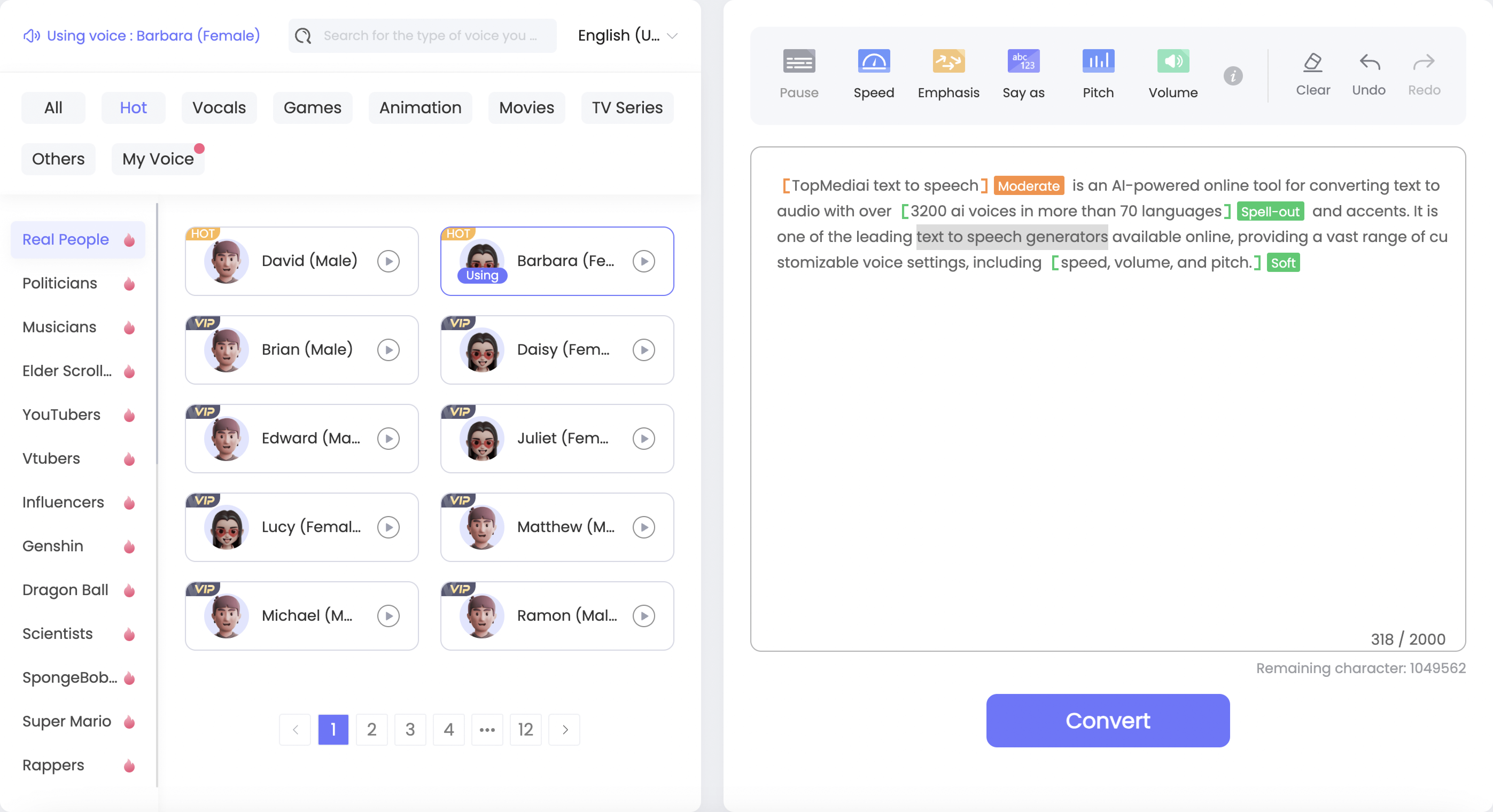 TopMediai Miku Voice Generator 