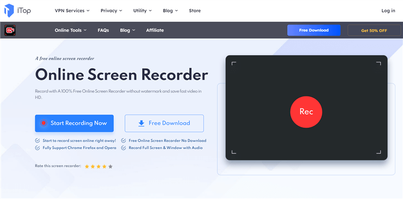 HD Screen Recorder - iTop Screen Recorder
