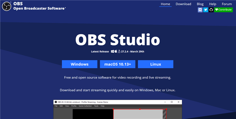 HD Screen Recorder - OBS Studio
