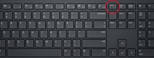 While Holding The Ctrl Key Press The PrtSc Key
