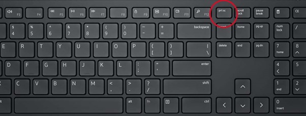 While Holding The Ctrl Key Press The PrtSc Key