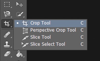 Access Crop Tool