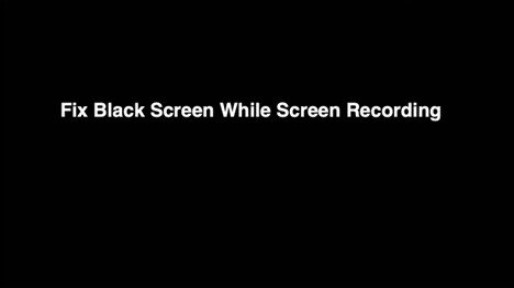 My Screen Recording Black