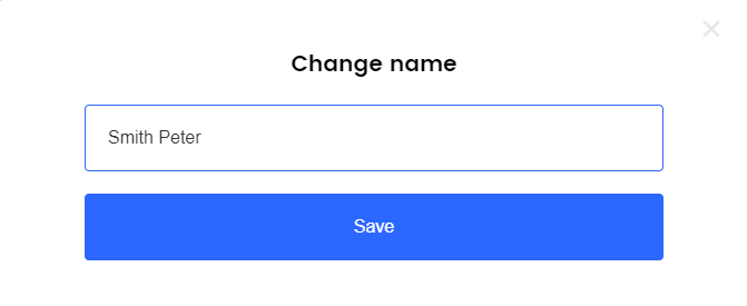 Click Change Name