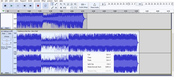 Merge Songs In Audacity