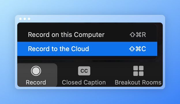 Select Record to the Cloud
