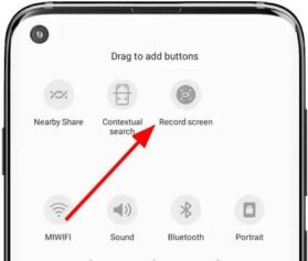 Tap Record Screen Button