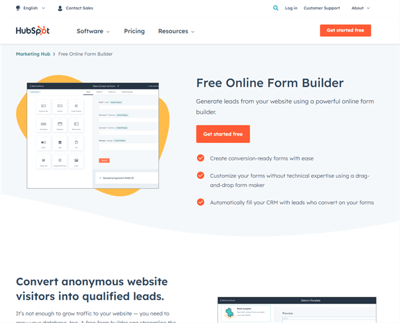 Hubspot Forms Interface