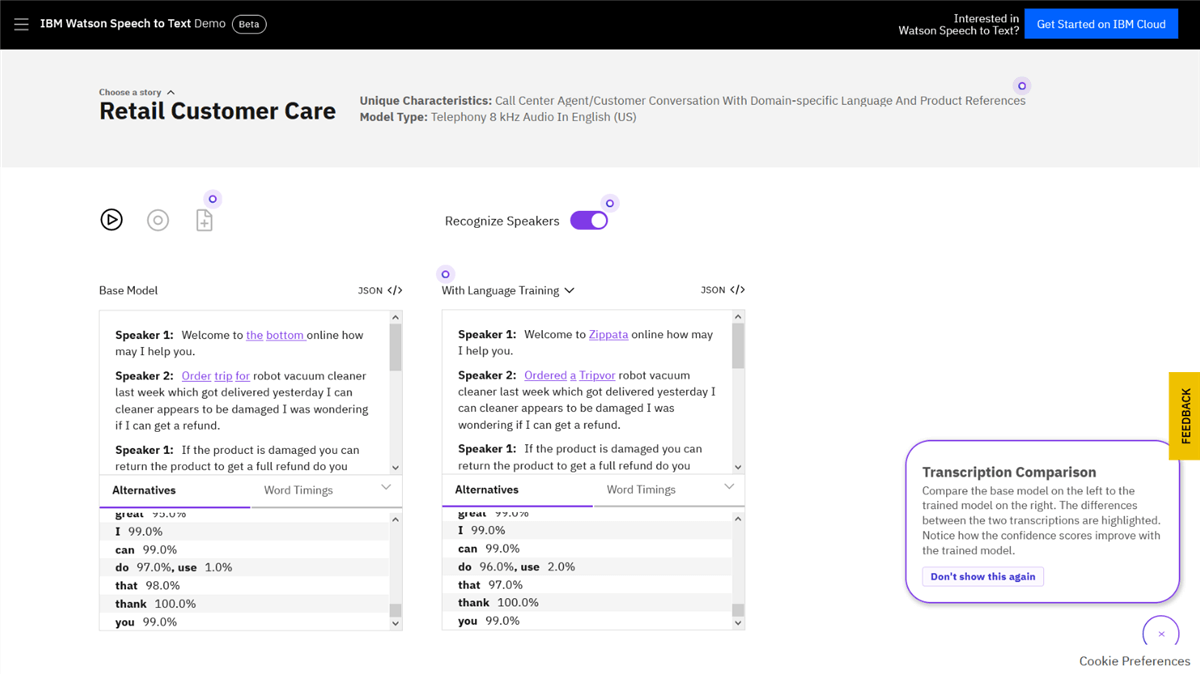 Generate Subtitles via IBM Watson Speech-to-Text