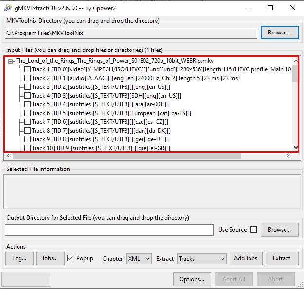 MKVToolnix - Identify Subtitles