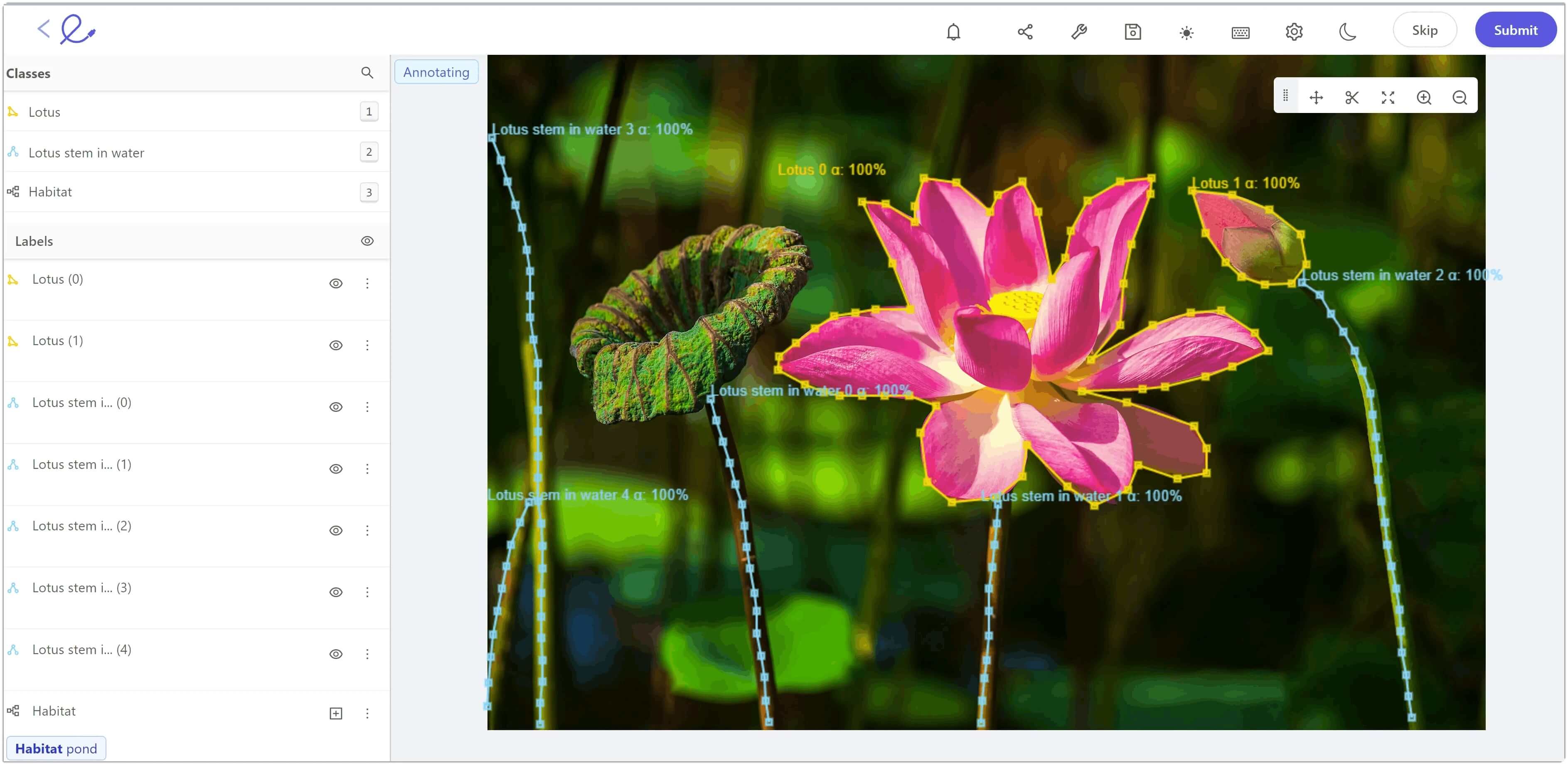 Encord Annotate Interface