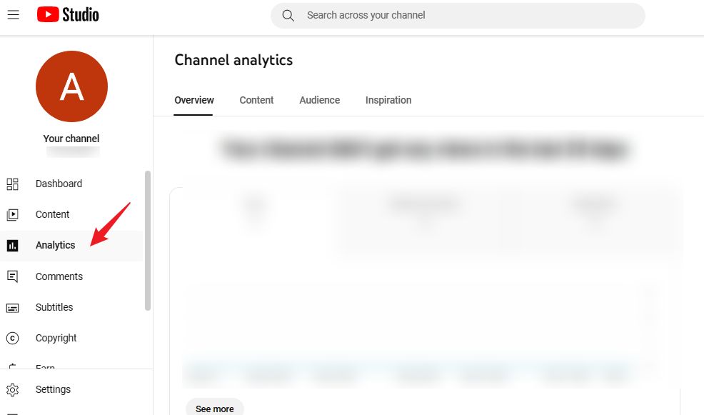 Navigate to Analytics