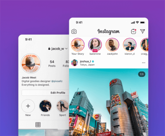 UI Design Example - Instagram