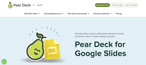 Interactive Teaching Tool - Pear Deck