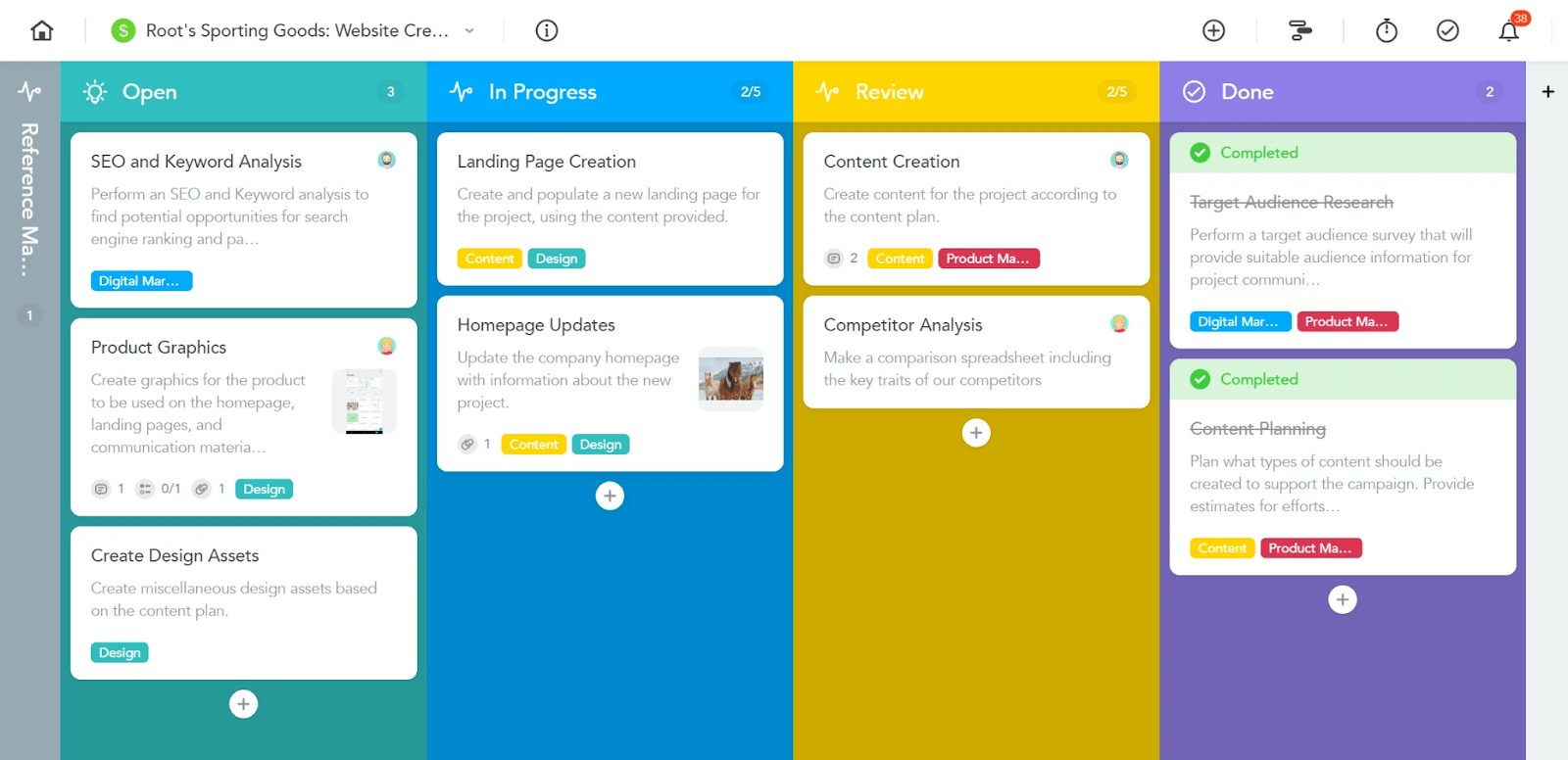 MeisterTask Interface