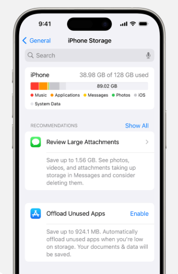 Free Up Storage Space on iPhone