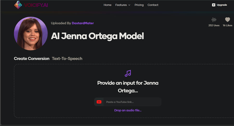 Jenna Ortega AI Voice Generator - Voicify AI