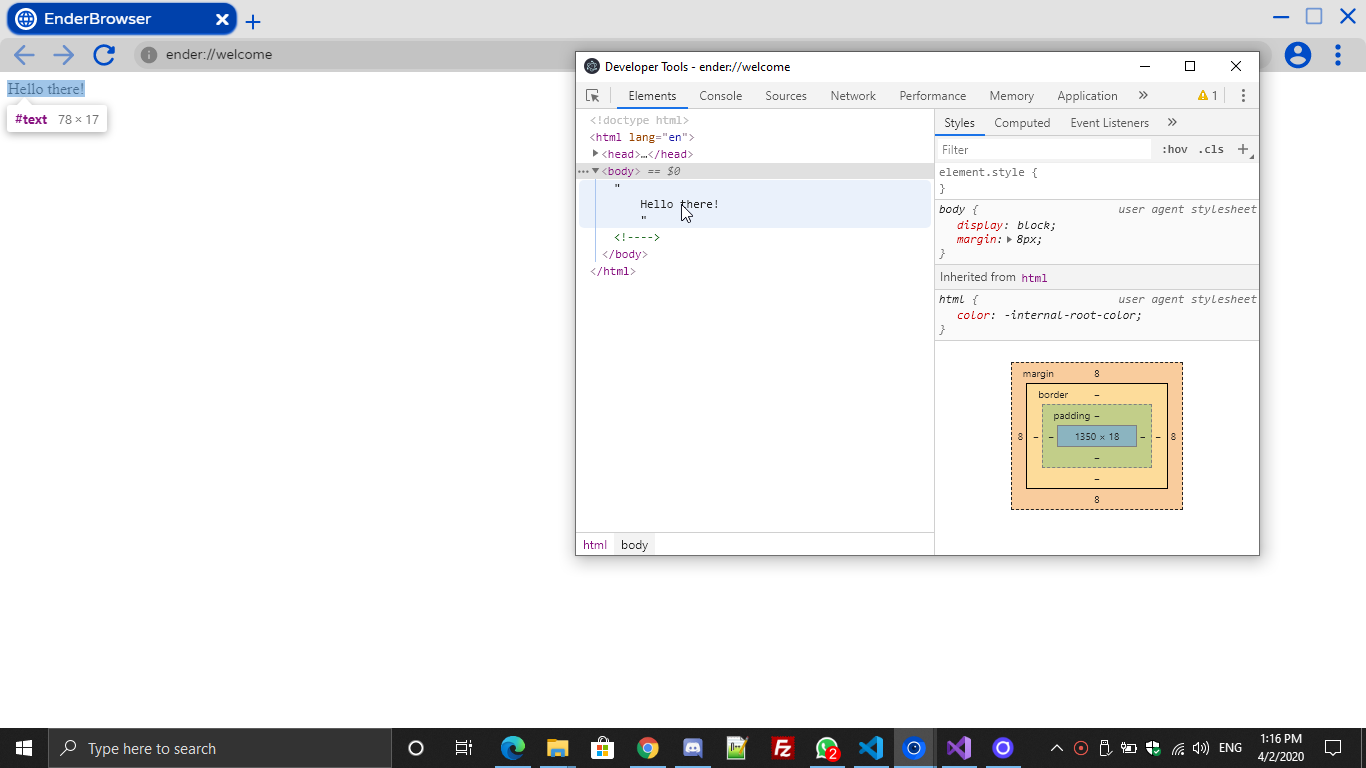Launch Developer Tools