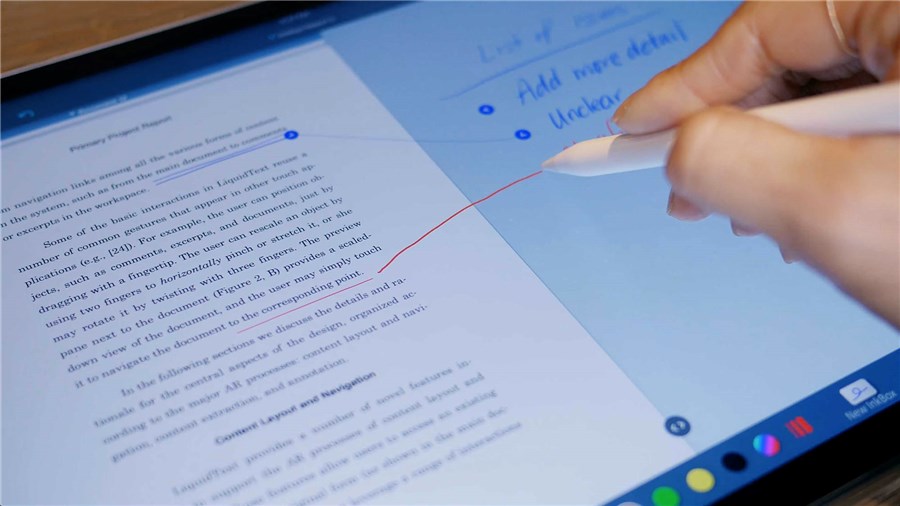 LiquidText Note Taking App from iPhone/iPad