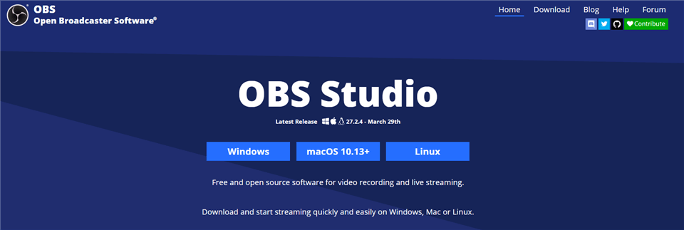 Loom Alternative - OBS Studio