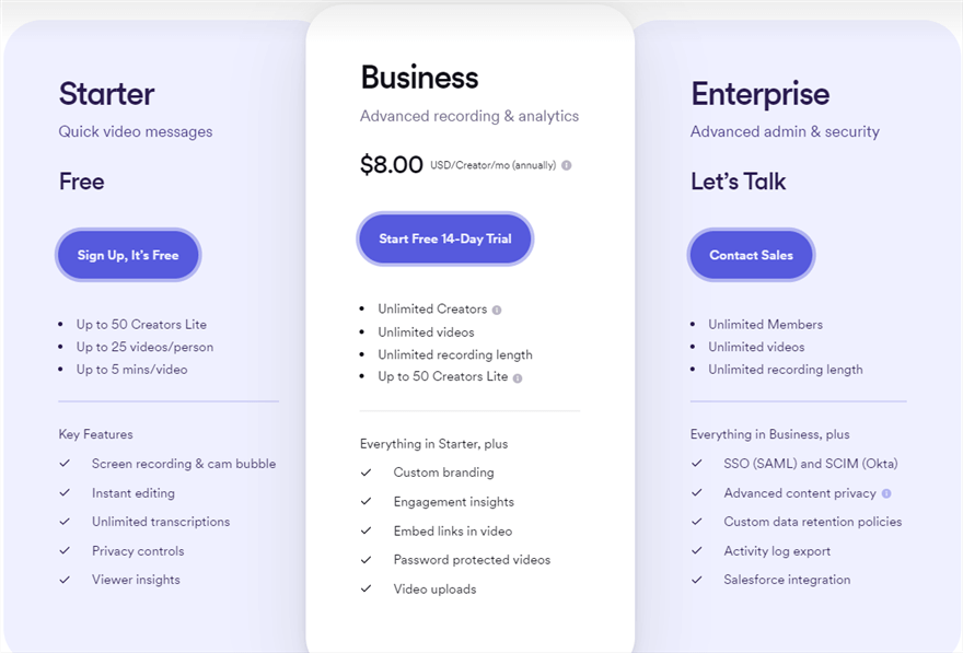 Loom Pricing Overview