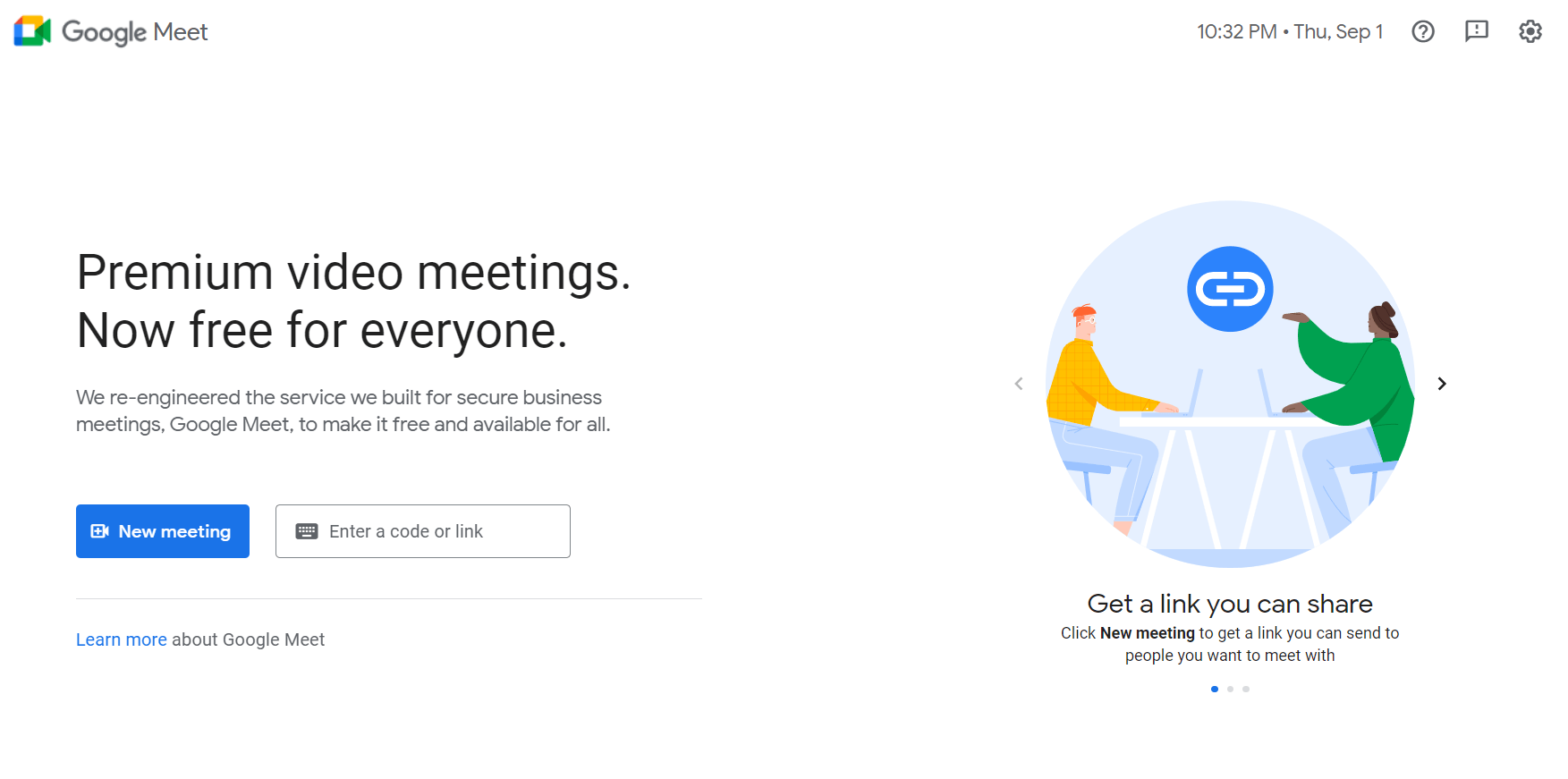 Meeting Management Software - Google Meet