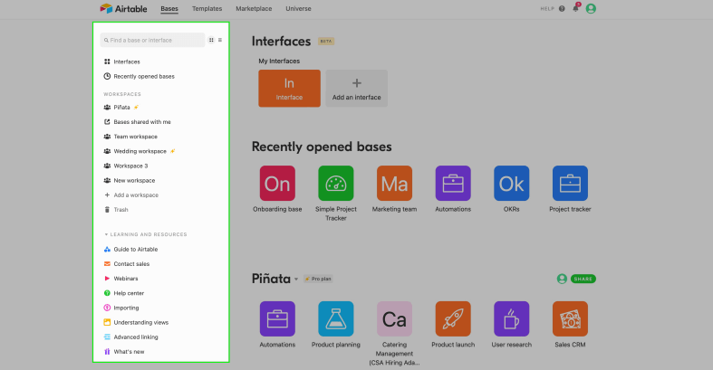 Airtable Interface