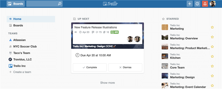 Trello Interface