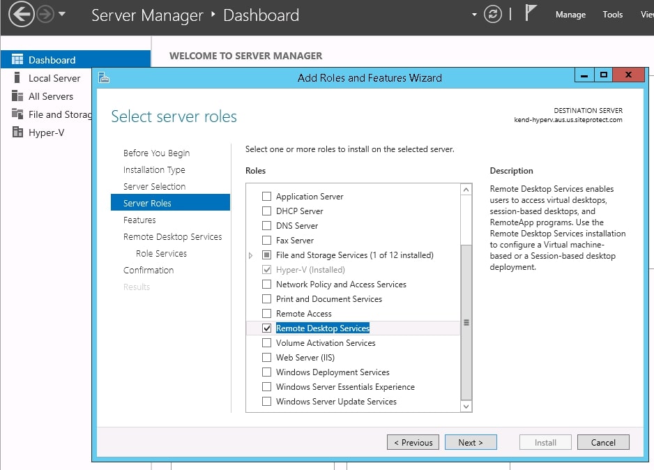 Microsoft Remote Desktop Services Interface