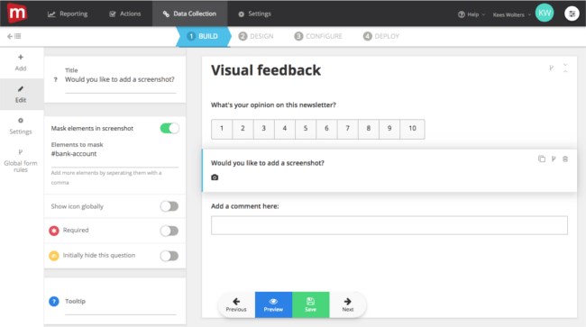 Visual Feedback Tools - Markup - Mopinion