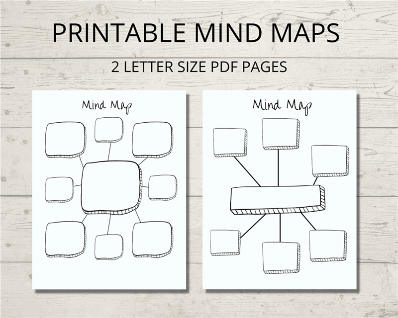 Note Taking Templates - Mind Map Printable Templates