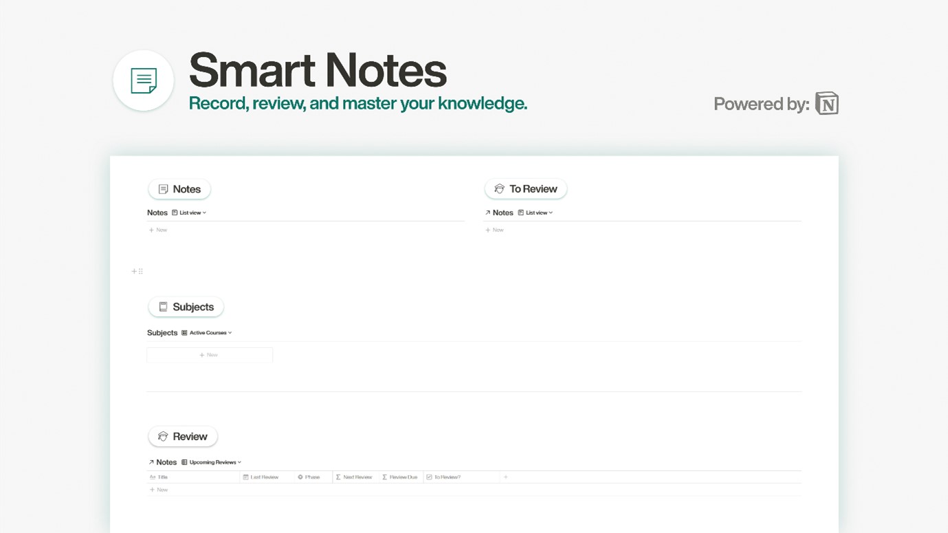 Note Taking Templates - Smart Notes Template