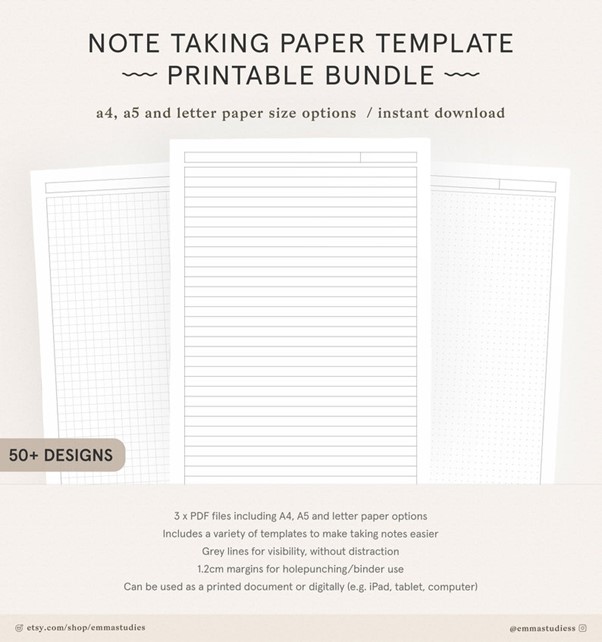 Note Taking Templates - Student Note-taking Template Pack