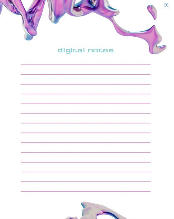 Note Taking Template for Google Docs - Digital Notes Template