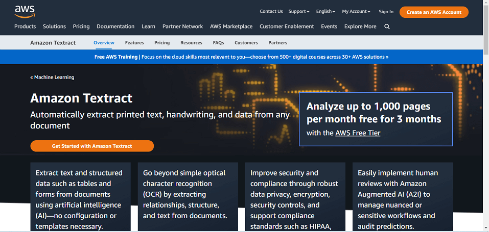 AWS Textract Interface