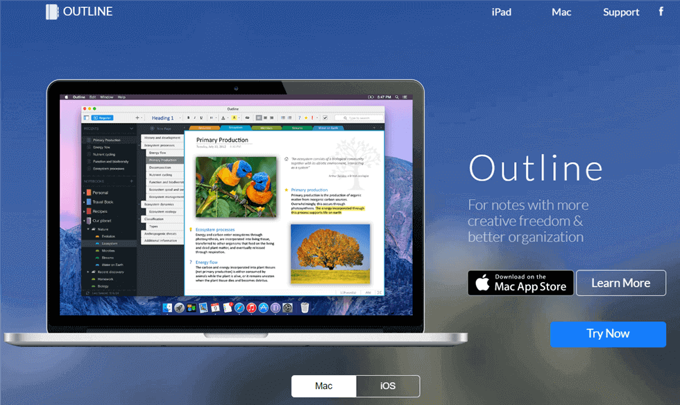 OneNote Alternative - Outline