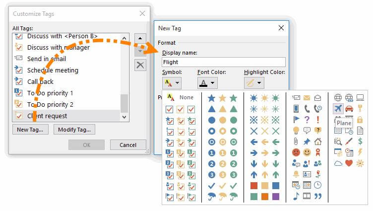 OneNote Custom Tags