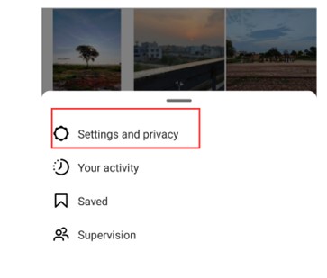 Open Settings and Privacy