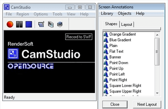 CamStudio Interface